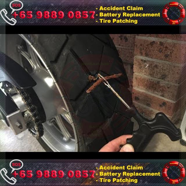 Midnight Tire Patching Service (Category: Motorcycle Accessories) located in Singapore. Submitted by gofixbike (Listing ID 1092010521, Image 1). Description: 🚦🚦🚦🚦🚦🚦🚦🚦🚦🚦🚦 Motorcycle Mobile Services Battery Change & Replacement Motorbike Tire Punctured Patch Worm Patching No Towing 🚦🚦🚦🚦🚦🚦🚦🚦🚦🚦🚦 💵 Cash 💳 PayNow/PayLah 🛠🛠🛠We Provide 24/7 On-Site Services🛠🛠🛠 Available starting from $30!! 🚧🚧🚧🚧🚧🚧🚧🚧 Contact us with yo