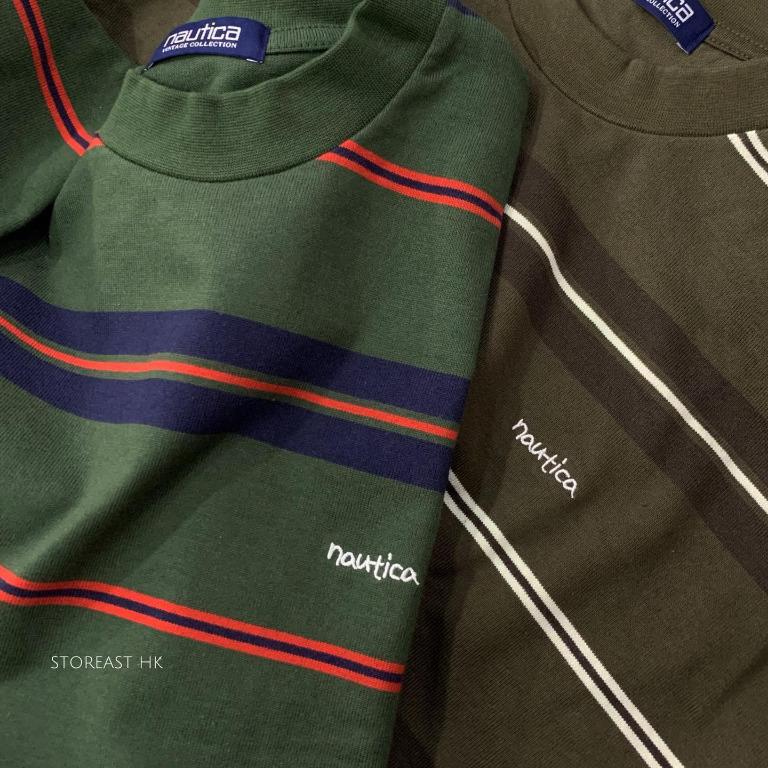 NAUTICA JAPAN 🇯🇵 Multi Border L/S Tee (2Colors), 男裝, 上身及