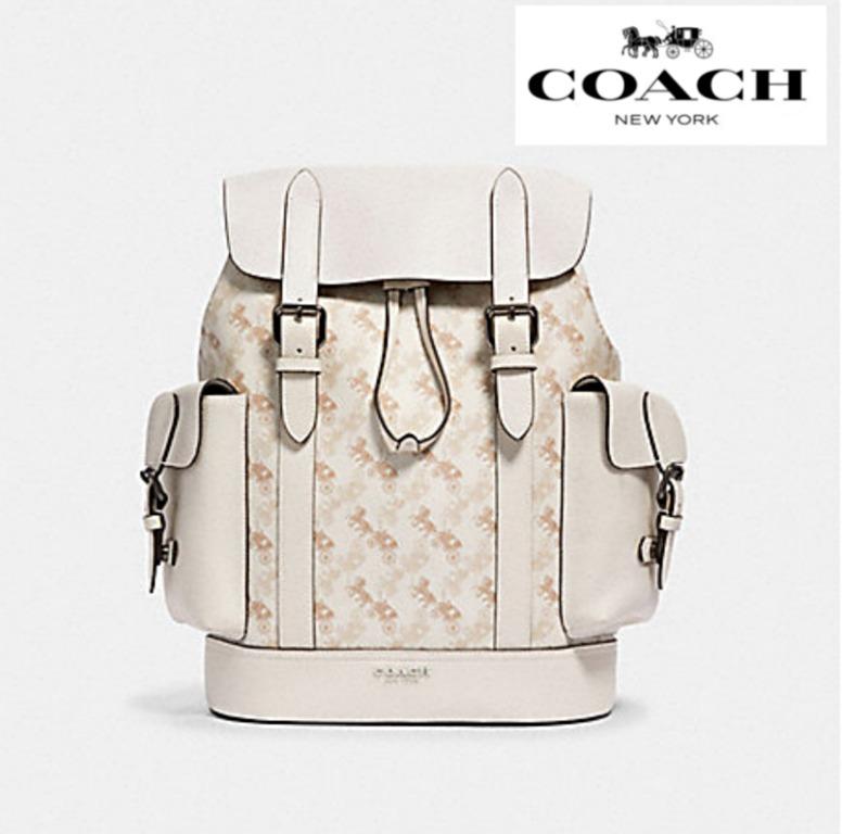 Coach beige backpack sale