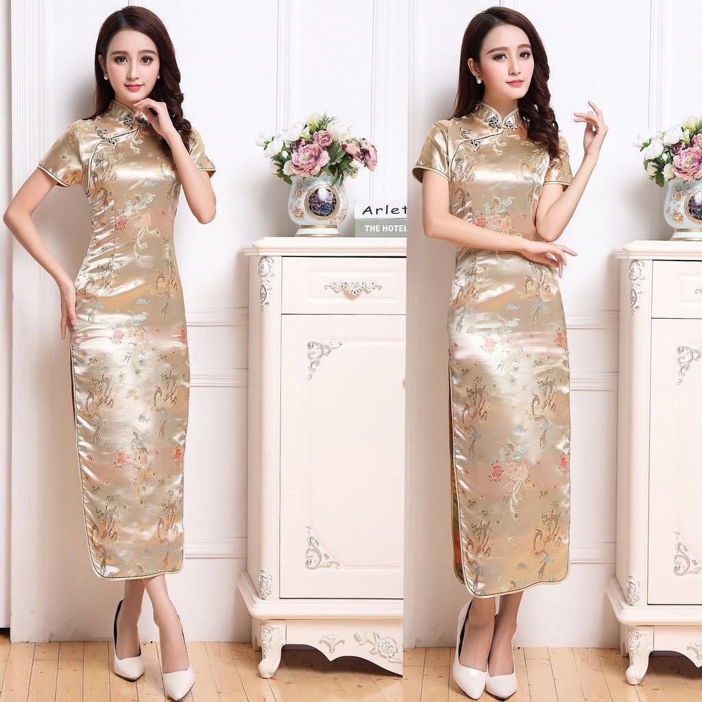 Gold qipao