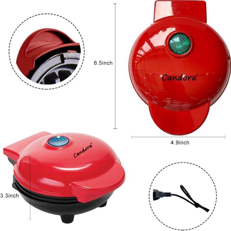 New stock! Candora Mini Waffle Maker Machine for Individual Waffles