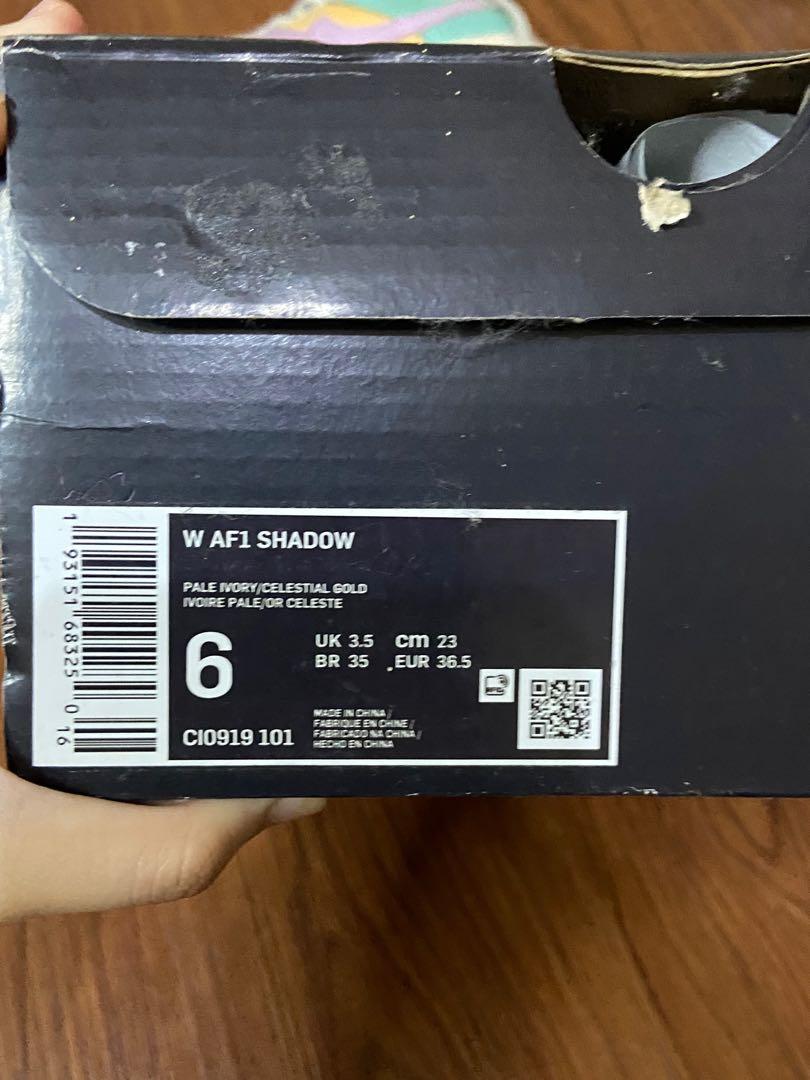 nike air force 1 shadow size 6