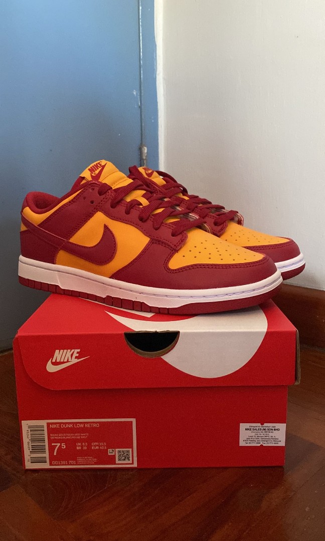 Nike Dunk Low Midas Gold, Men's Fashion, Footwear, Sneakers on Carousell