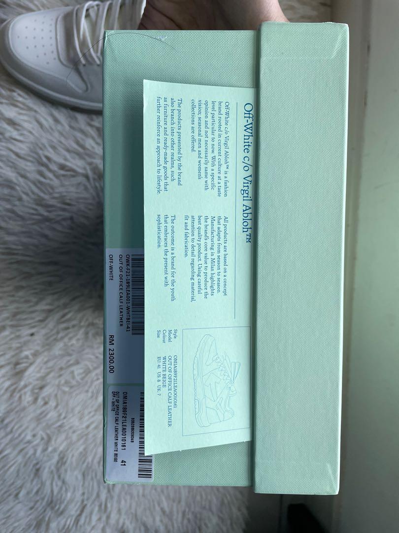 Off White Out Of Office, Men's Fashion, Footwear, Sneakers on ...