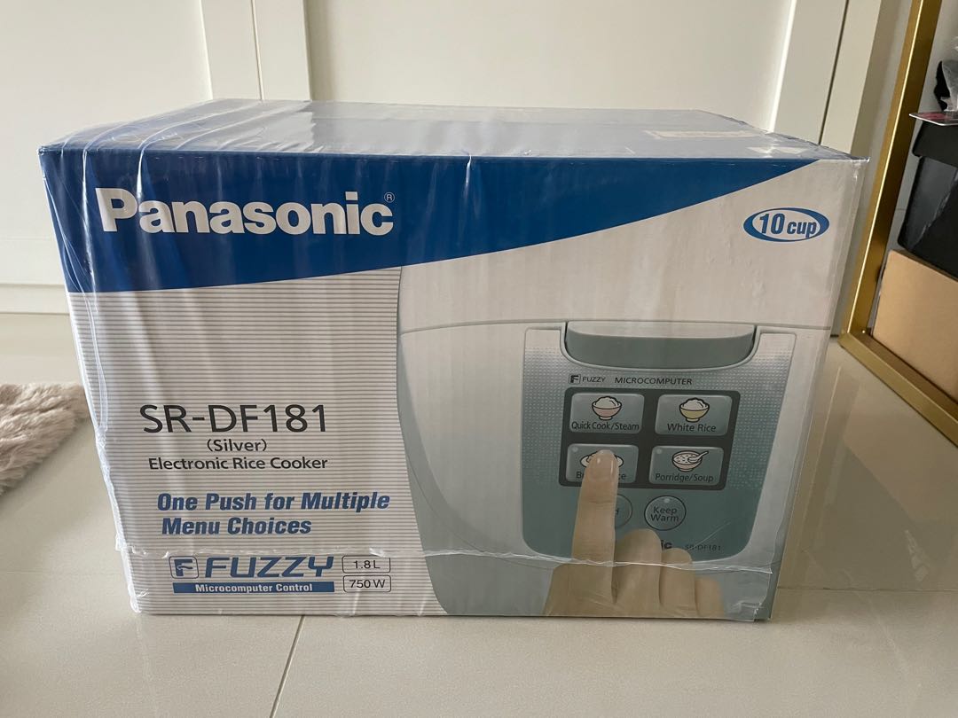 Panasonic SRDF181 1.8L Silver Electronic Rice Cooker, TV & Home