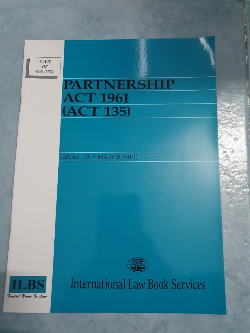 PARTNERSHIP ACT 1961 (135), Textbooks on Carousell