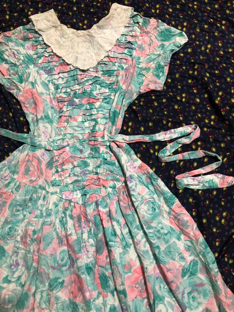 Pastel vintage dress on sale
