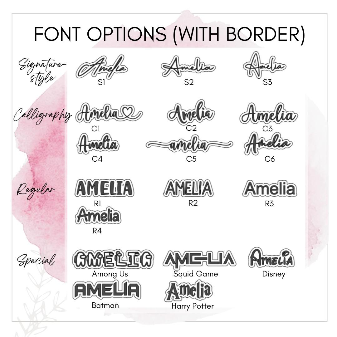 Personalized name sticker decals (Updated), Hobbies & Toys, Stationery