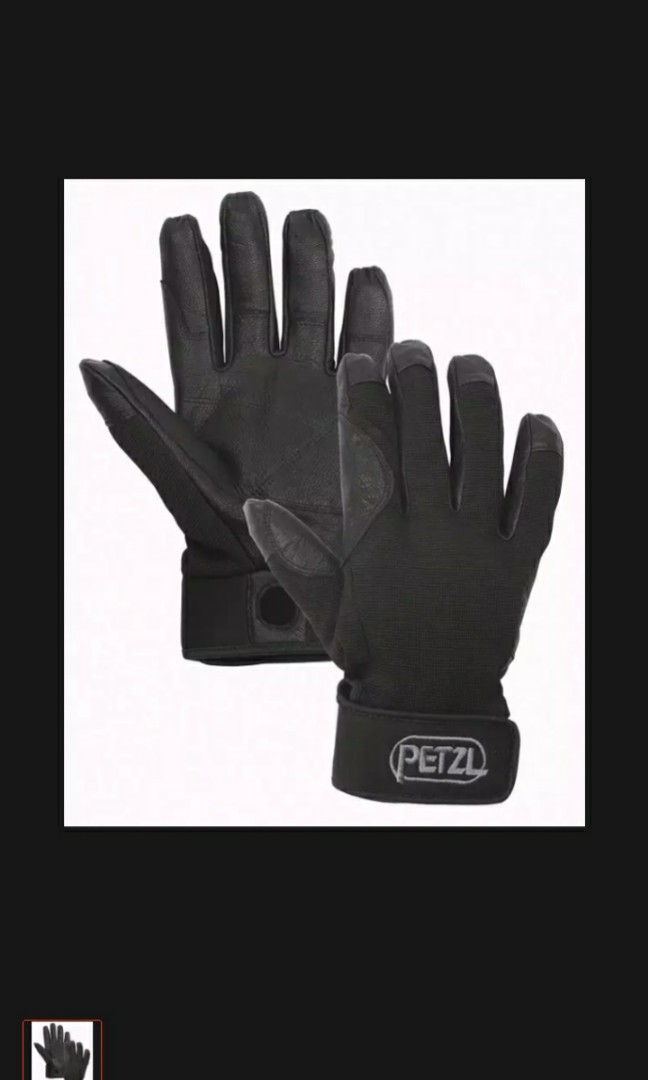 Gants Petzl Cordex K52 – Noir, Taille M, Occasion