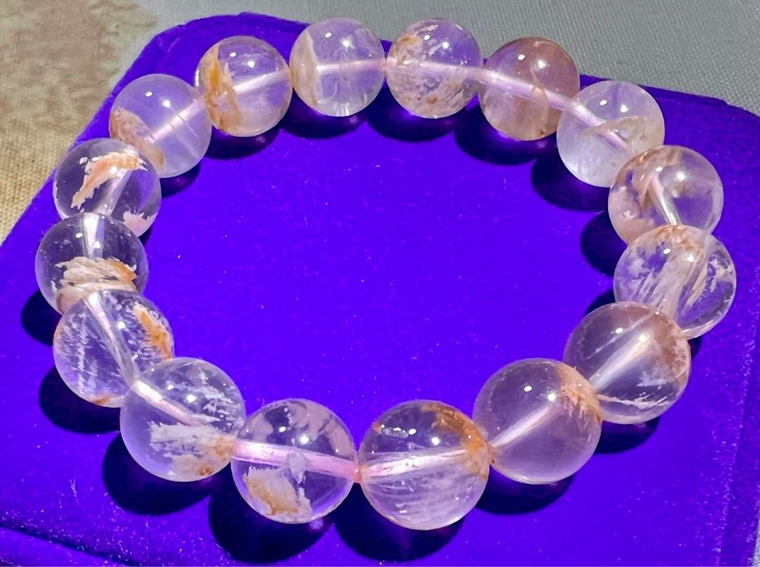 Pink Orange Snow Phantom 粉橙雪花幽灵 Bracelet, Women's Fashion