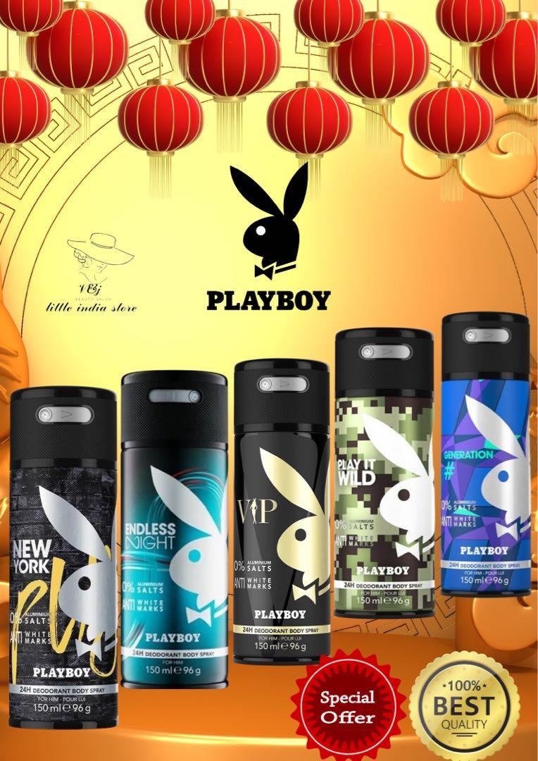 Playboy Deodorant Spray 150ml Men / King VIP / Play It Wild / Generation New / Hollywoo, Beauty Personal Care, Fragrance & Deodorants on Carousell