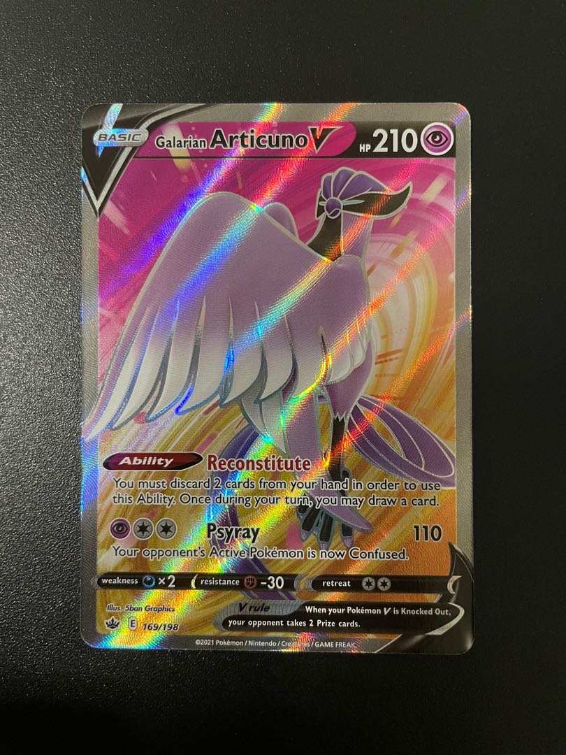 Galarian Articuno V - Chilling Reign Pokémon card 169/198