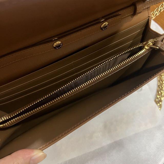 Prada Vitello Move Caramel Brown Wallet on Chain 1BP290