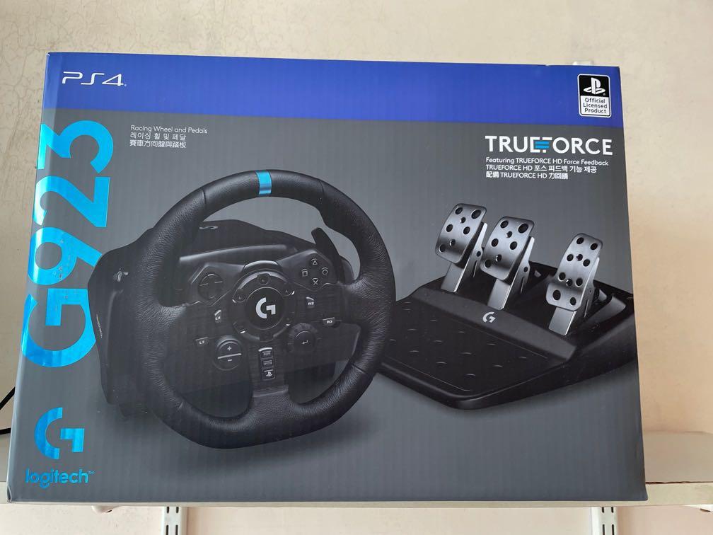 Logitech G923 Trueforce 賽車方向盤(支援PS5/PS4/PC) , 電子遊戲, 電子遊戲機, PlayStation -  Carousell