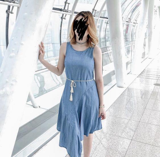 pull and bear denim dress Denim Dress Pull&Bear M (8-10) Like new