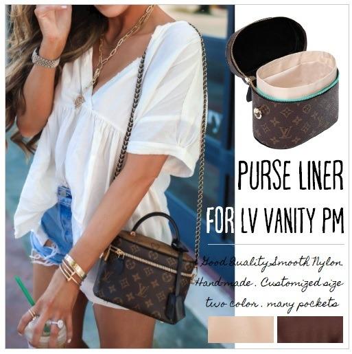 Purse Liner Insert Bag Organizer Insert for LV Vanity PM