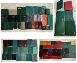 (RARE COLLECTIBLES!) Rolex Vintage Passport Card Certificate Pouch Holder