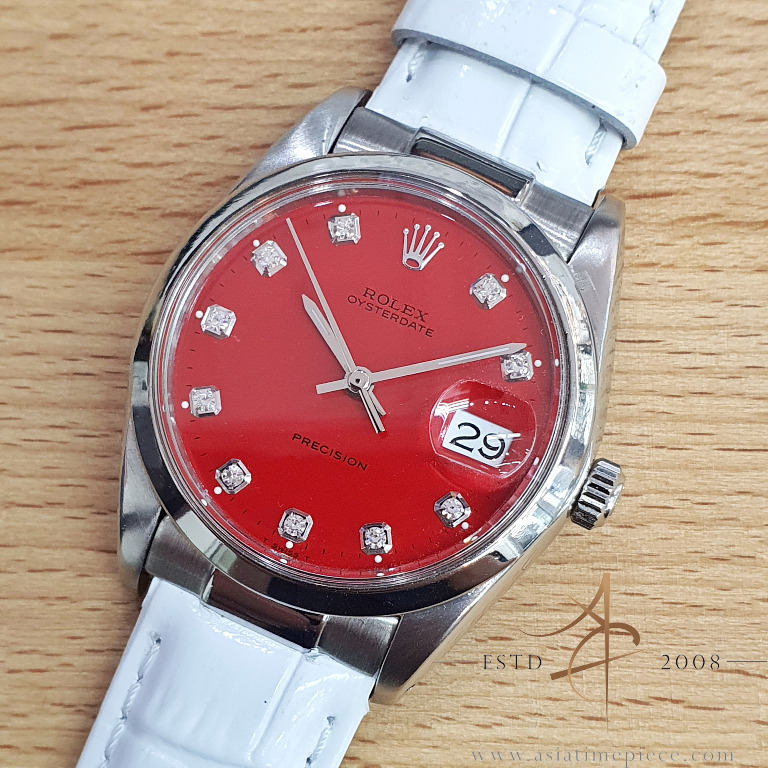 Red rolex with diamonds new arrivals
