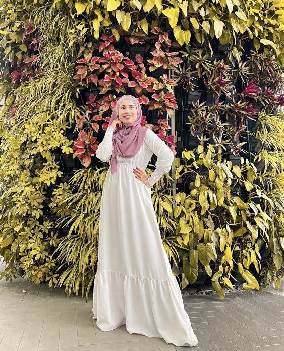 Dress top chiffon muslimah