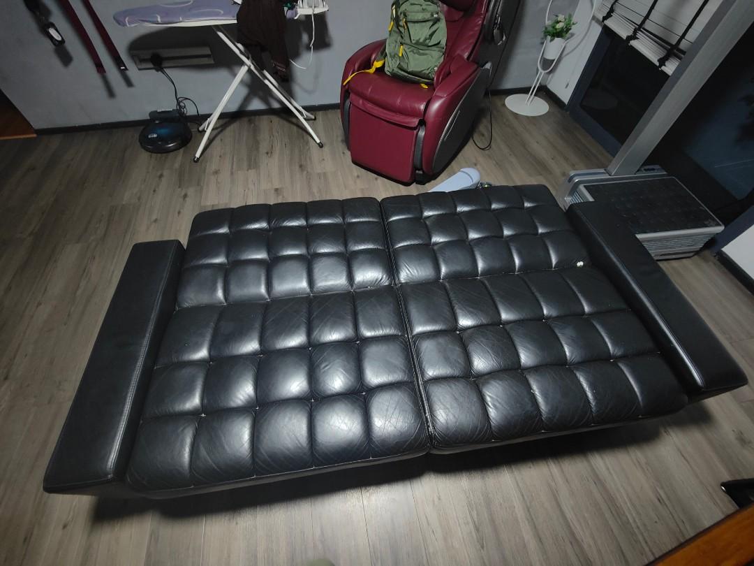 Seahorse leather sofa bed, Furniture & Home Living, Furniture, Sofas on