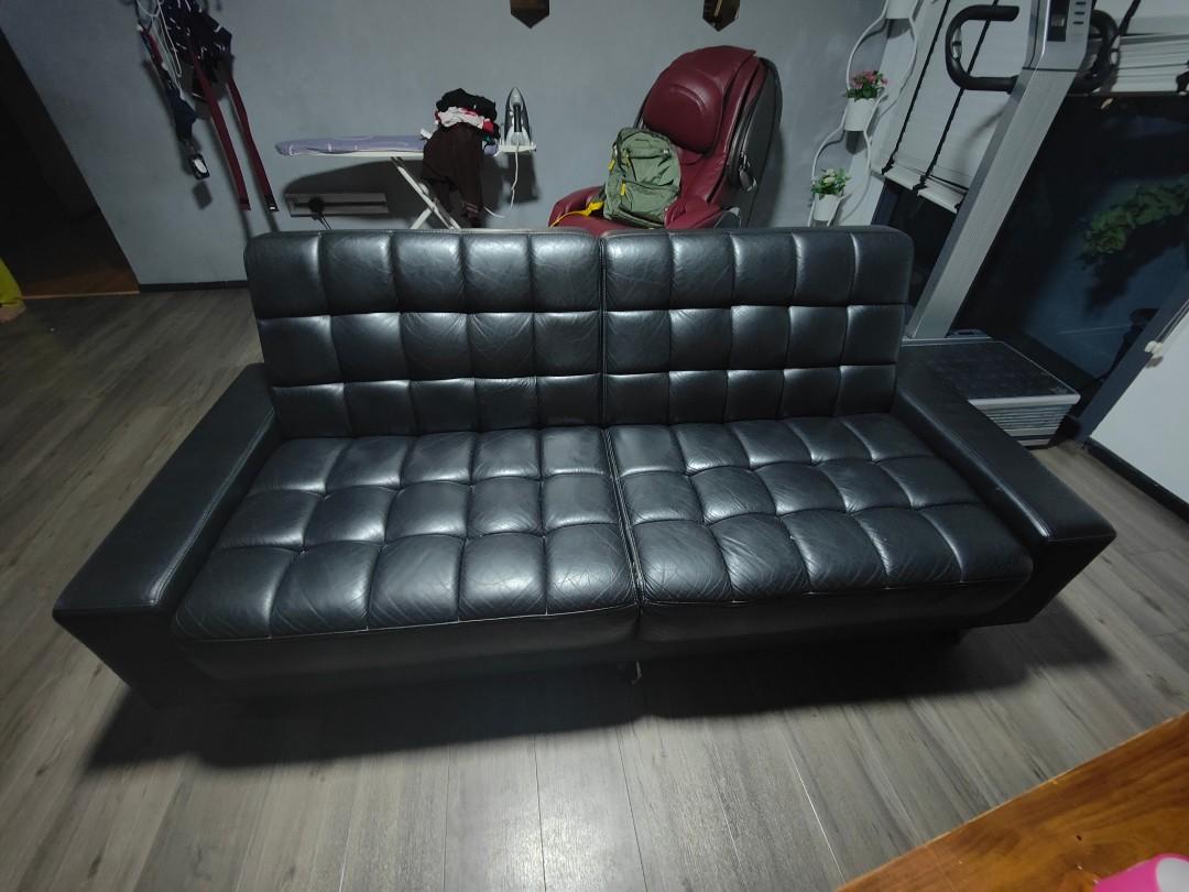 Seahorse leather sofa bed, Furniture & Home Living, Furniture, Sofas on