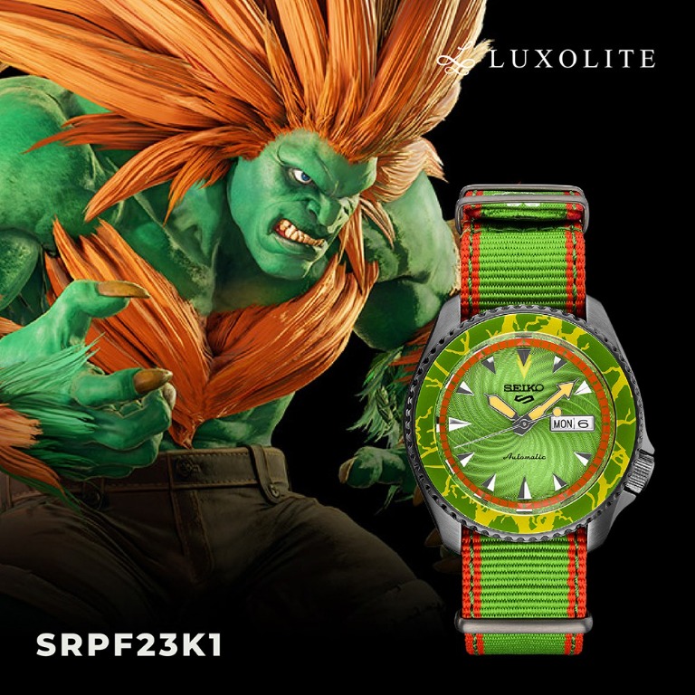 Seiko Blanka Street Fighter V Limited Edition Watch Luxury