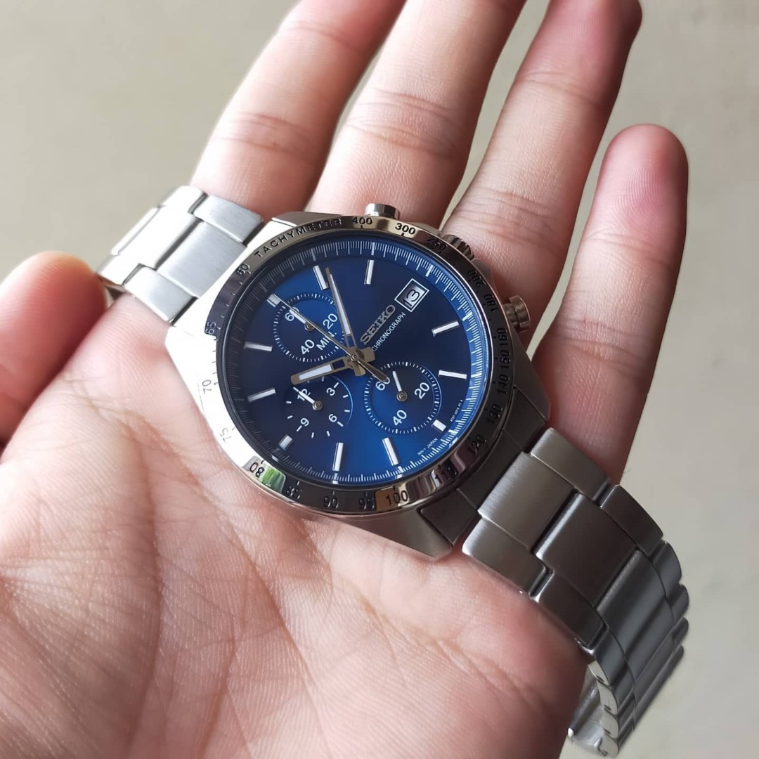 Seiko Chronograph 8T67-00C0 Quartz Movement, Fesyen Pria, Jam Tangan di  Carousell