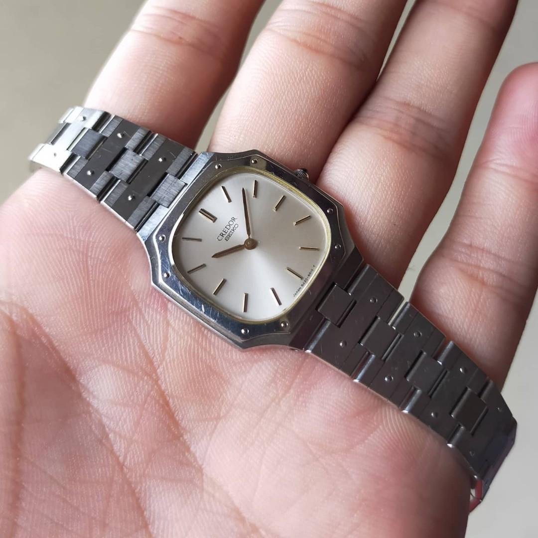 Seiko Credor Ultra Thin 8420-5010 Circa 1980, Fesyen Wanita, Jam Tangan di  Carousell