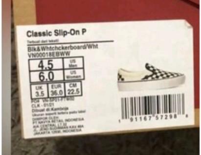 sepatu vans off the wall ori