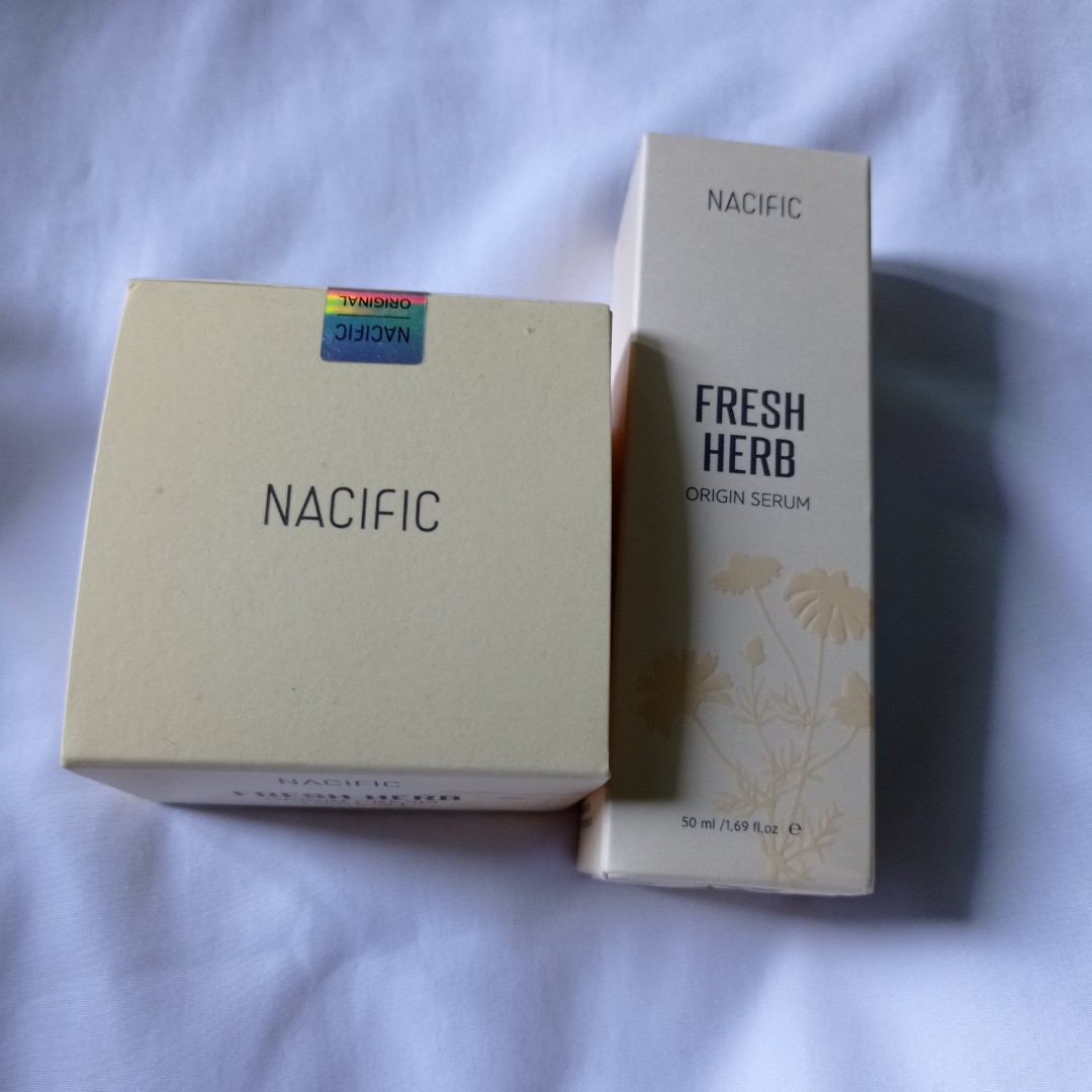 serum and cream nacific fresh herb, Kesehatan & Kecantikan, Kulit