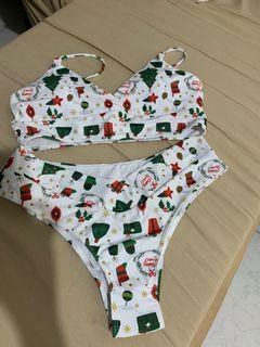 SHEIN's Two Piece Christmas-Themed Bikini For Sale! BRAND NEW!