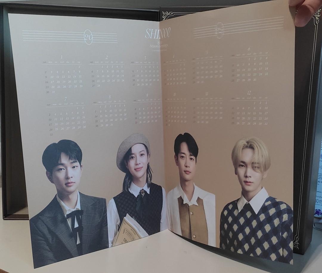 SHINee Seasons Greetings paper calendar, Hobbies & Toys, Memorabilia