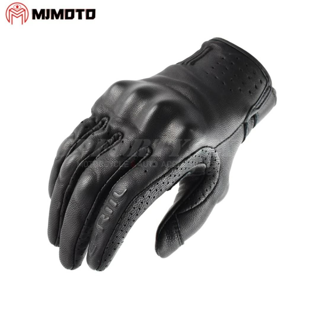 Mens leather clearance motorcycle gloves