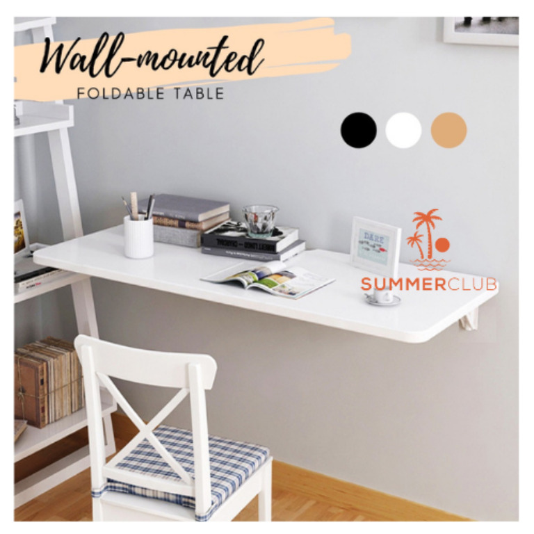 Image showcasing Space-saving Efficient Wall Mount Table Study Furniture Living Bedroom ...