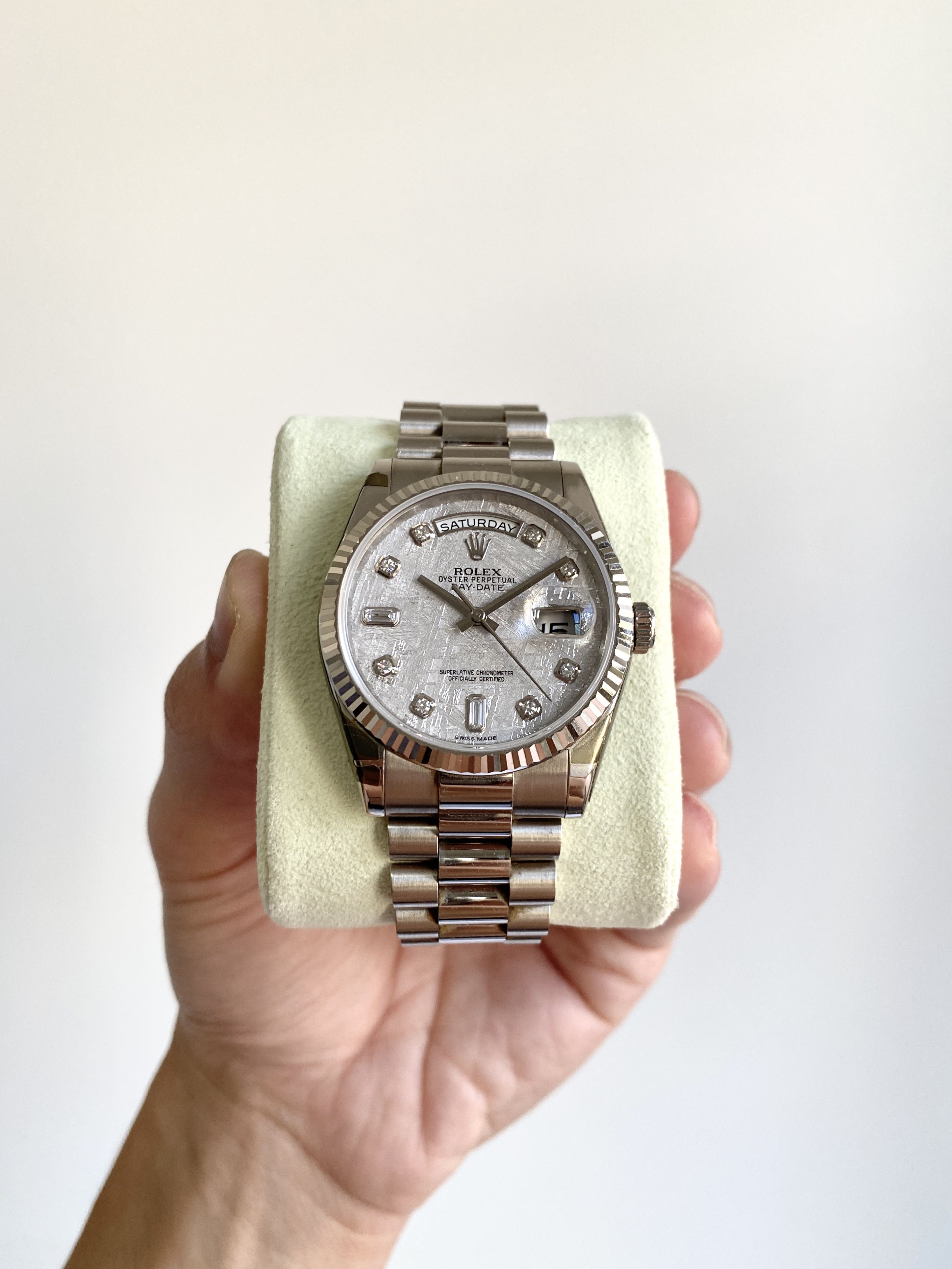 Rolex Day-Date 36 18k White Gold 