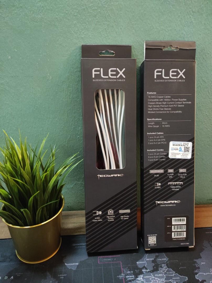 Tecware Flex Sleeved Extension Cables for Gaming PC, Computers & Tech
