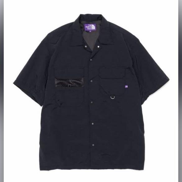 THE NORTH FACE PURPLE LABEL 21SS Lounge Field H/S Shirt BLACK Size