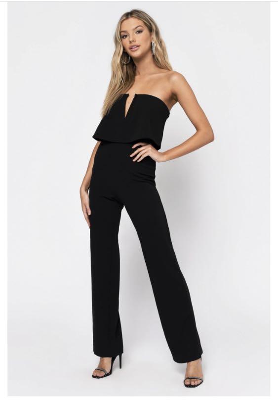 Tobi black jumpsuit top