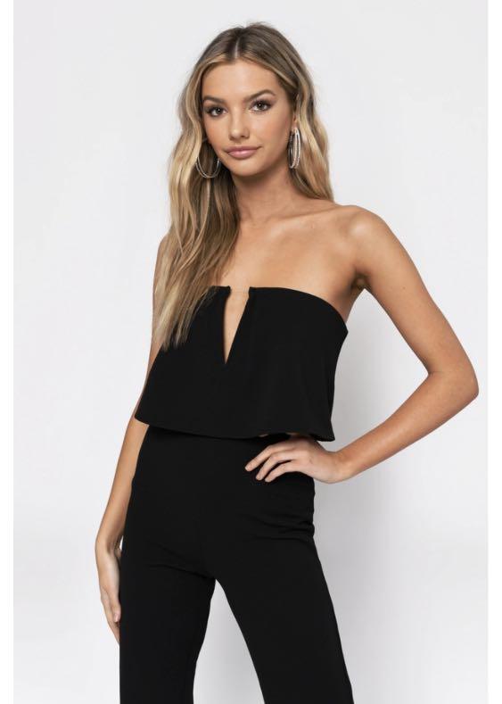 Tobi black jumpsuit outlet
