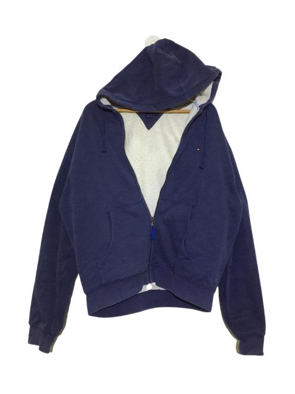 Tommy hilfiger sherpa half zip hoodie store