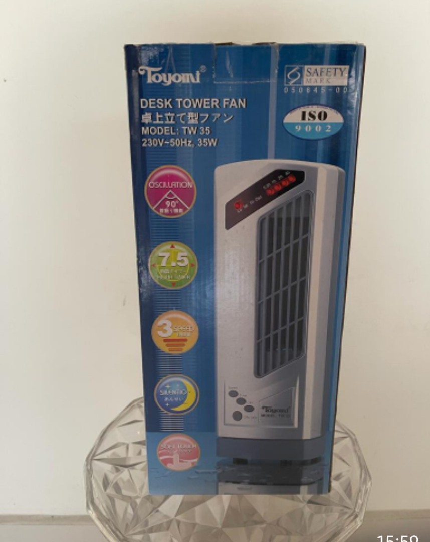 ToYOMI desktop Tower fan, TV & Home Appliances, Air Conditioners