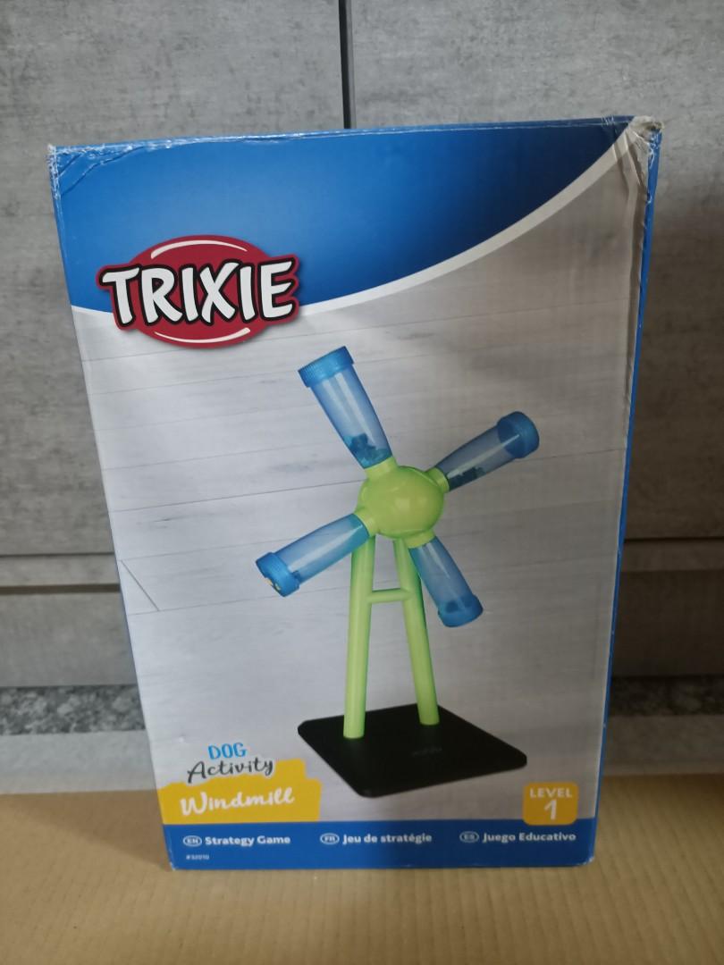 TRIXIE Dog Activity Windmill Strategy Game, Level 1, Beginner Dog Puzzle  Toy, Treat Dispenser 