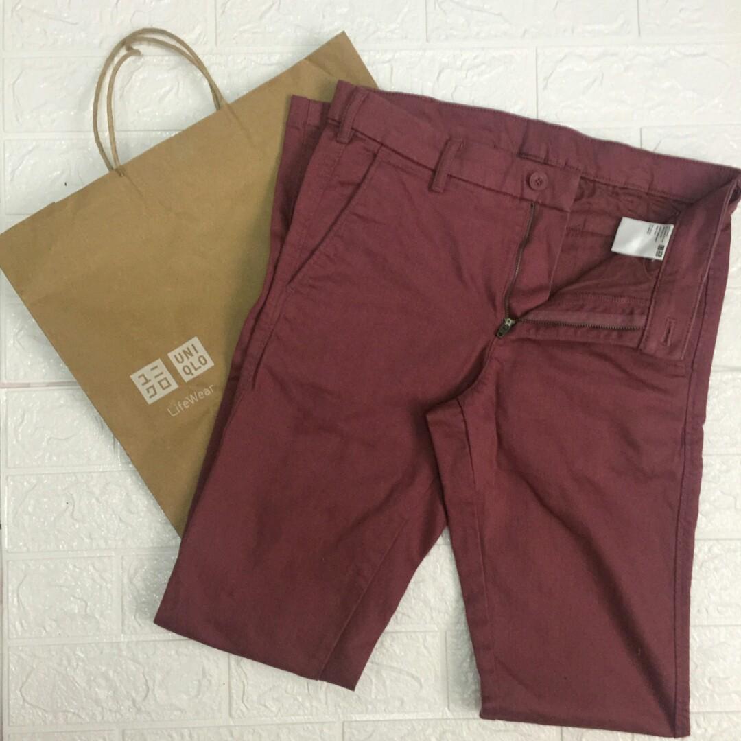 Men ultra stretch skinny shop fit chino flat front pants