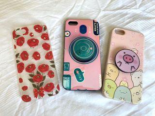 Used iPhone SE (1st Gen) Phone cases with pop socket to let go!