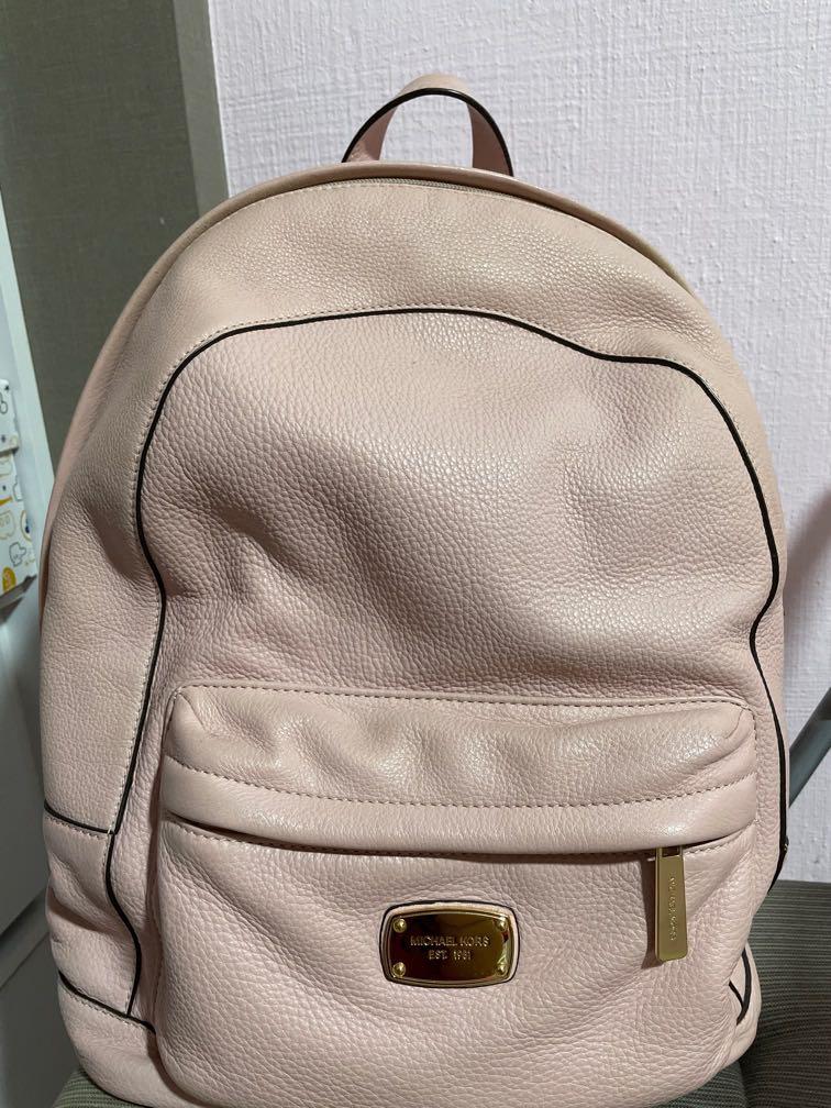 Light pink best sale michael kors backpack