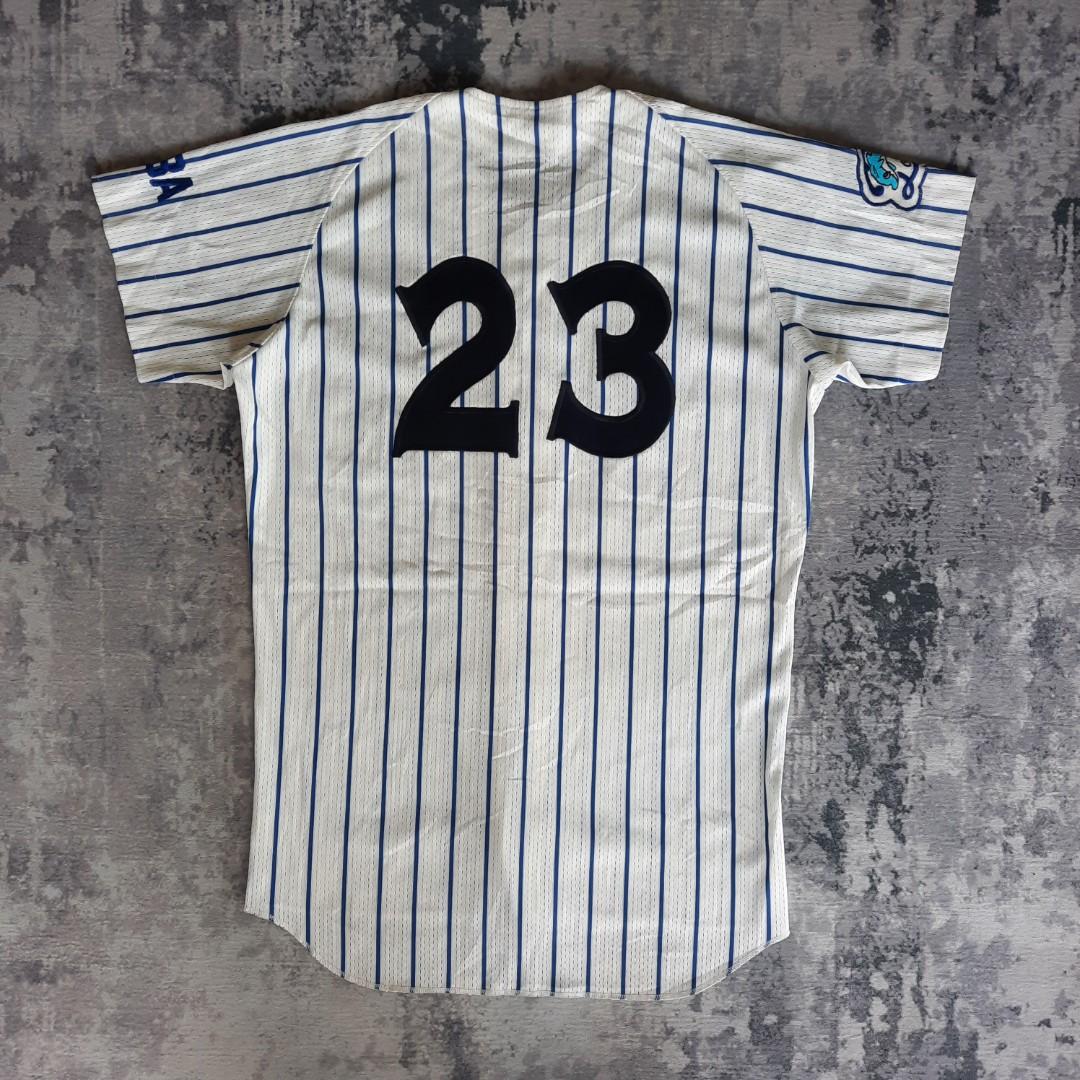Vintage Descente Japanese Baseball Jersey – Tohzan – #18 – Striped Trim  Collar