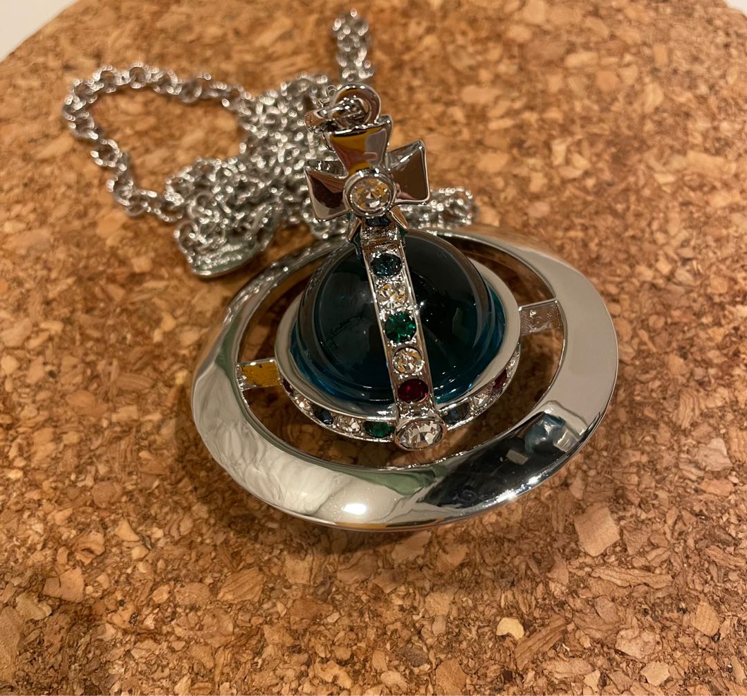 Vivienne Westwood Giant Orb Necklace 巨大土星項鍊頸鏈, 名牌, 飾物