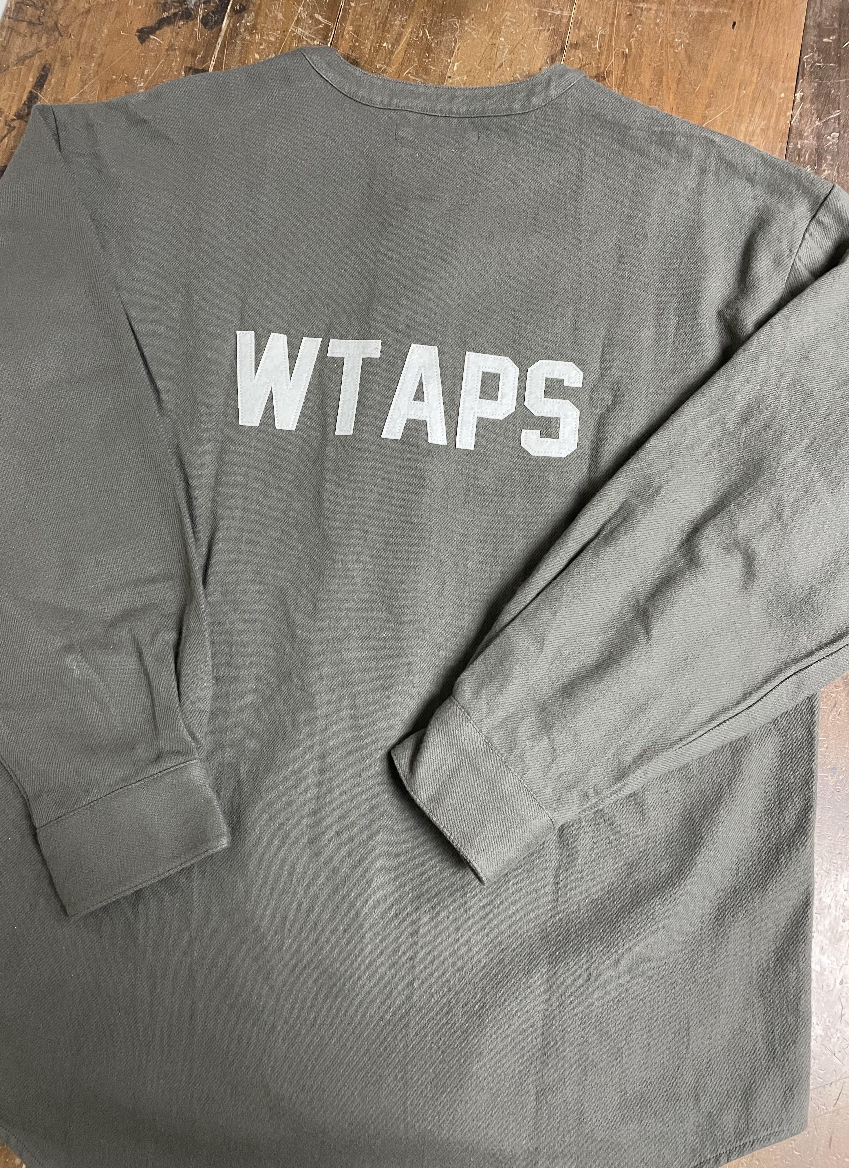 WTAPS LEAGUE / LS / COTTON. FLANNEL OLIVE, 男裝, 外套及戶外衣服