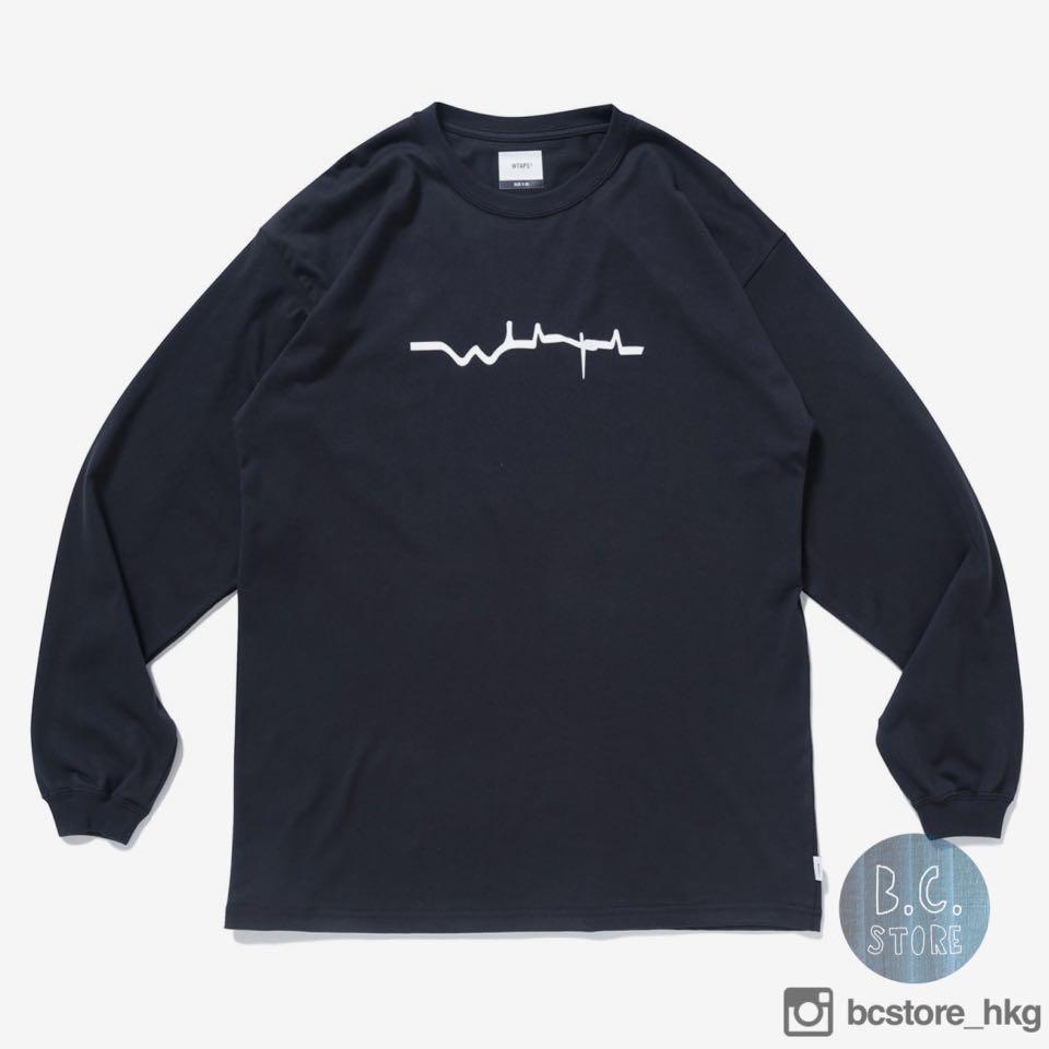 WTAPS 21aw VIBES SCREEN L/S TEE BLACK M-