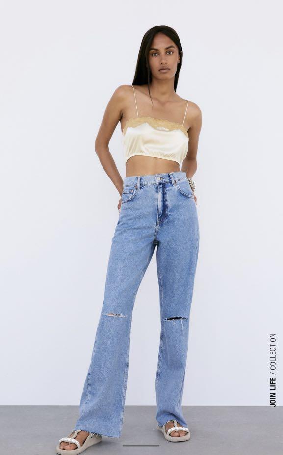 Zara HW 90's full length jeans, Women's Fashion, Bottoms, Jeans on Carousell